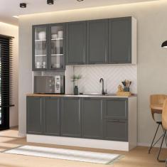 Cozinha Compacta 3 Peças 1 Paneleiro Duplo 1 Aéreo 1 Balcão Soho CabeC