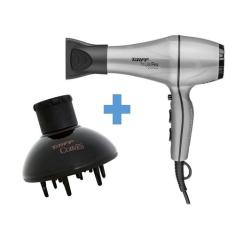 Kit taiff - secador cabelo profissional style pro 2000w prata 127v + d