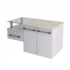 Gabinete para Banheiro Legno 830w Compace Branco/Snow