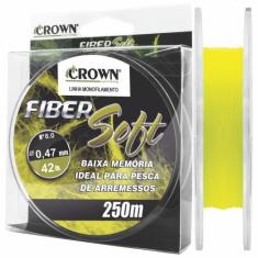 Linha Crown Fiber Soft Amarela 0,47mm - 42 Lbs 250M