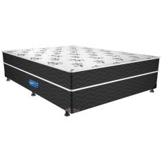 Cama Box Conjugado Casal: Colchão Molas Prolastic ProDormir Springs Pillow Black  (138x188x41) Probel