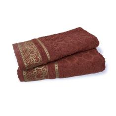 Jogo de Toalha de Banho Rosto Macia Vermelha Eudora Dianneli 100% Algodão