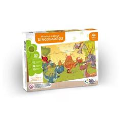 Quebra Cabeça Infantil Temático Dinossauros 30 Peças Pais & Filhos