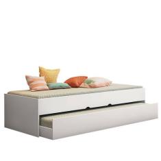 Bicama Solteiro Chiara Branco com Colchões Supreme D33 - Phoenix Baby,