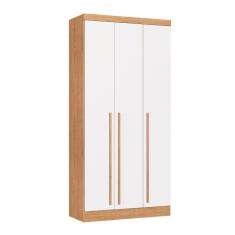 Guarda-roupa Modulado 3 Portas 2 Gavetas Infinity Cedro/ Branco Line