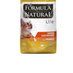 Ração Fórmula Natural Life Gatos Adulto Castrados Frango 7kg