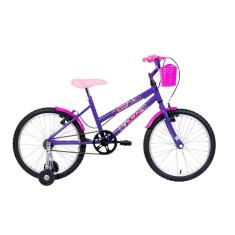 Bicicleta Aro 20 Infantil MTB Girl Com Roda Lateral-Feminino