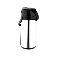 Garrafa Térmica Exclusiva Soprano em Aço Inox 2,5 Litros, 2,5L, Preto 