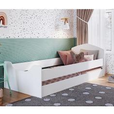Cama Infantojuvenil com Protetores Encanto Art In Móveis Branco