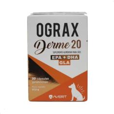 Avert Ograx Derme 20 - Suplemento Alimentar P/Cães - 30 Cáps.