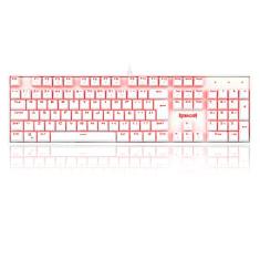 Teclado Mecanico Mitra Single Color Branco Switch Vermelho (K551W) - Redragon