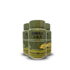 Omega 3 6 9 Peixe Borragem E Linhaça Hf Suplements 3X120caps