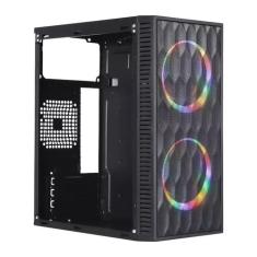 Gabinete Gamer Vinik Wave Preto Lateral Acrilico - GGWACBK