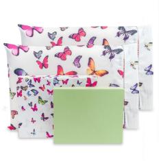 Jogo Lençol King 4 pçs Estampado Percal 180 fios 80% Algodão - BEM ME 