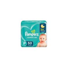 Fralda pampers confort sec  p 50 unidades, P, 50