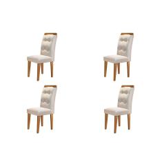 Conjunto 4 Cadeiras Para Sala De Jantar Imbuia