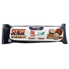 Barra de proteína Sense Whey Bar Absolut Nutrition Sabor Amendoim com 