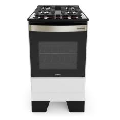 Fogão Mueller 4 Bocas Piacere Vetro Branco - Bivolt