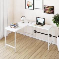 Escrivaninha Mesa Escritório em L Estilo Active 120cm Industrial - Yes