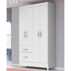 Guarda-Roupa Solteiro Moval Madri com 4 Portas e 2 Gavetas e 110 cm de Largura