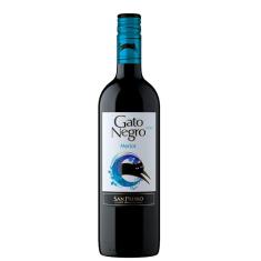 Vinho Gato Negro Merlot Tinto Meio Seco Chileno 750ml