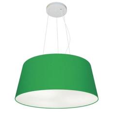 Lustre Pendente Cone Md-4048 Cúpula Em Tecido 21/50x40cm Verd