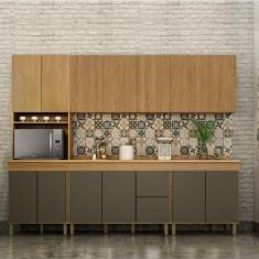 Cozinha Completa 5 Peças Dakota Aéreo Fresado - Valdemóveis