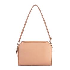 Bolsa quadrada de couro liso Daiana