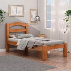 Cama Solteiro Robusta Para Colchão de 88cm Arauna, FREIJO
