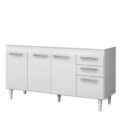 Balcão Gabinete de Pia 150cm 4 Portas 2 GavetasLumil Móveis