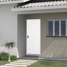 Porta de Aço Laminada 215x65cm Minas Sul MGM Branco