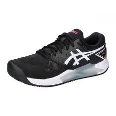 ASICS Tênis masculino Gel-Challenger 13 Clay, Preto, rosa choque, 41