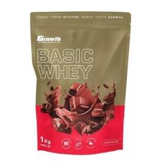 Whey Protein Basic 1kg  Growth Supplements Sabor Chocolate-Unissex