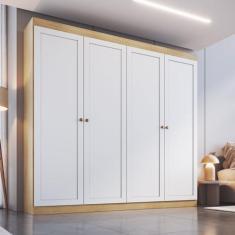 Guarda-Roupa Casal 4 Portas 2 Gavetas Americano/Provençal Ele e Ela Eu