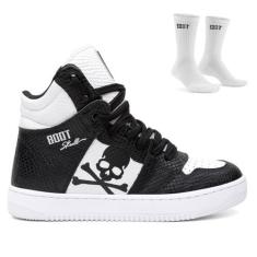 Bota Musculação Feminina Skull Boot Training Brasil + Meia Treino, Pre