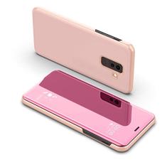 Capa de espelho inteligente para Samsung Galaxy Note 9 8 10 20 S21 S20 FE S8 S9 S10 Plus S10e S7 Edge M21 M12 M31 Ultra Cover Coque, Rose Gold, Para Note 20 Ultra