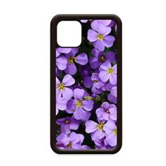 Linda capa romântica com flores roxas para iPhone 12 Pro Max para Apple Mini Mobile Case Shell