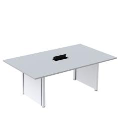Mesa de Reunião 2000x1200 Mrcpb2012pp Cinza/Branco