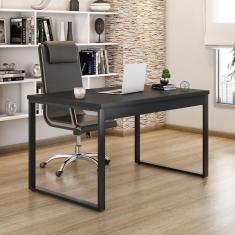Mesa de Escritório Málaga Preta 120 cm