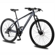 Bicicleta Aro 29 KRW Alumínio 24 Vel Shimano Altus Hidráulico Suspensão Trava ombro e Cassete KR12-Unissex