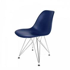 Cadeira Eames Pp Eiffel Empório Tiffany Azul Bic/cinza