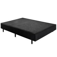 Cama Box Base Universal Casal Preta (138x188x25) - Plumatex