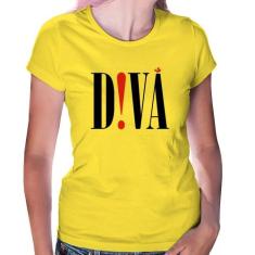 Baby Look Diva - Foca na Moda, Amarelo, P