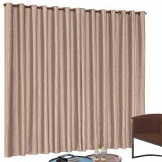 Cortina Jacquard Para Sala E Quarto 3,00X2,80 Atena Avelã