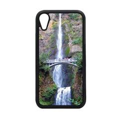 Capa para iPhone XR Cenário da natureza florestal de cachoeira para proteção de telefone Apple