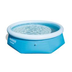 PISCINA INFLAVEL GRANDE 2300 LITROS 2,44M COM BORDA FAST SET INFLAVEL