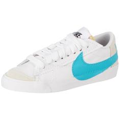 Nike Blazer feminino jumbo Low '77, Branco/branco Summit/laranja de equipe/cacto empoeirado, 36