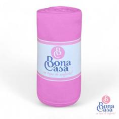 Lençol Queen de Elástico Avulso  Algodão - BonaCasa, ROSA CLARO