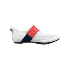Fizik Tênis unissex adulto Transiro Hydra Aeroweave Carbon Triathlon, Branco/vermelho-azul, 39 BR