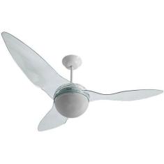 Ventilador de teto aliseu terral, cristal, com controle de parede, Cri